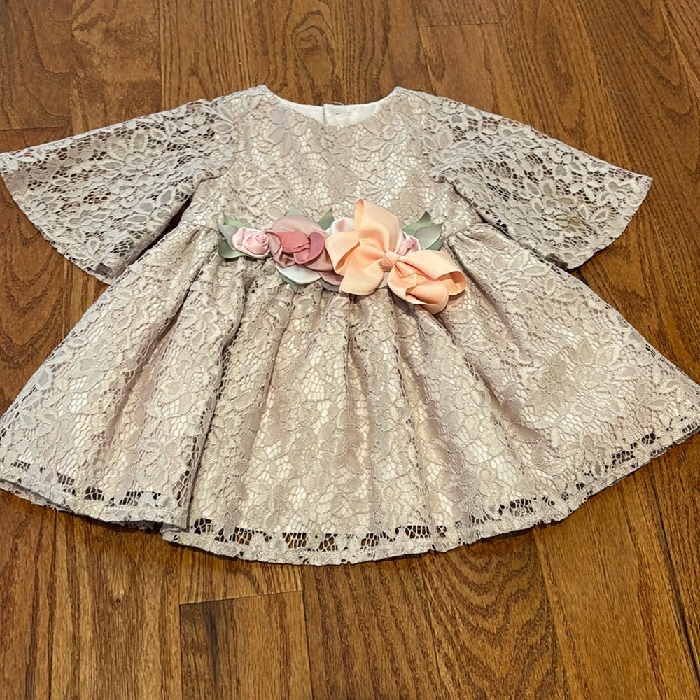 Very gently used toddler lace dress. Beautiful for any formal occasion!